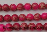 CDE2011 15.5 inches 4mm round dyed sea sediment jasper beads