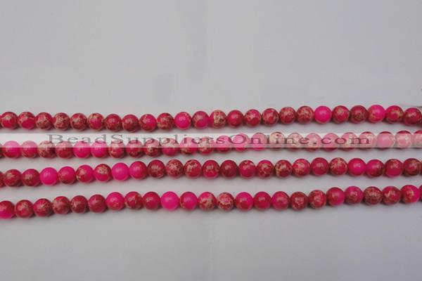 CDE2012 15.5 inches 6mm round dyed sea sediment jasper beads