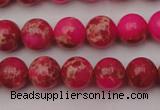 CDE2013 15.5 inches 8mm round dyed sea sediment jasper beads