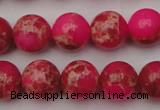 CDE2015 15.5 inches 12mm round dyed sea sediment jasper beads