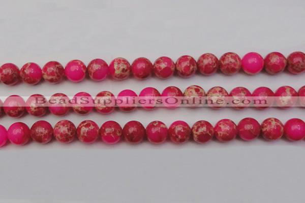 CDE2016 15.5 inches 14mm round dyed sea sediment jasper beads