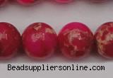 CDE2018 15.5 inches 18mm round dyed sea sediment jasper beads