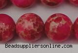 CDE2020 15.5 inches 22mm round dyed sea sediment jasper beads