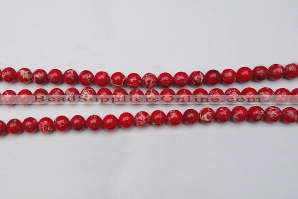 CDE2024 15.5 inches 8mm round dyed sea sediment jasper beads