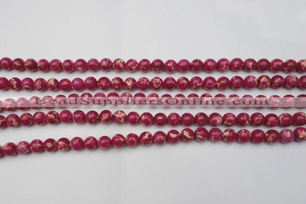 CDE2033 15.5 inches 4mm round dyed sea sediment jasper beads