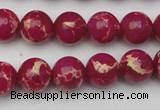 CDE2035 15.5 inches 8mm round dyed sea sediment jasper beads