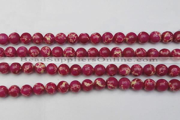 CDE2037 15.5 inches 12mm round dyed sea sediment jasper beads