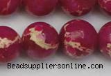 CDE2041 15.5 inches 20mm round dyed sea sediment jasper beads