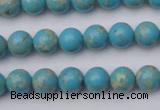 CDE2055 15.5 inches 4mm round dyed sea sediment jasper beads