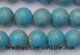 CDE2059 15.5 inches 12mm round dyed sea sediment jasper beads