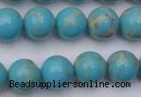 CDE2060 15.5 inches 14mm round dyed sea sediment jasper beads