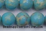 CDE2063 15.5 inches 20mm round dyed sea sediment jasper beads