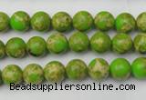 CDE2066 15.5 inches 4mm round dyed sea sediment jasper beads