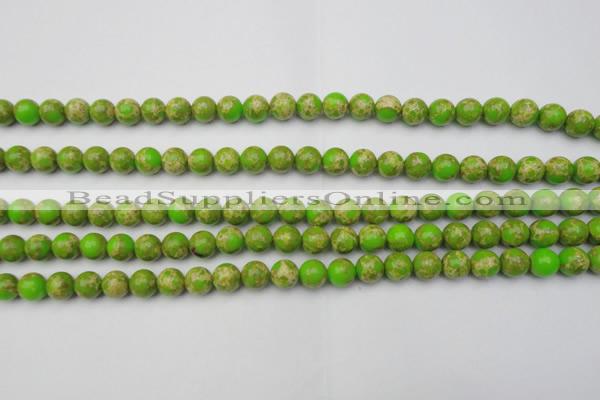 CDE2066 15.5 inches 4mm round dyed sea sediment jasper beads