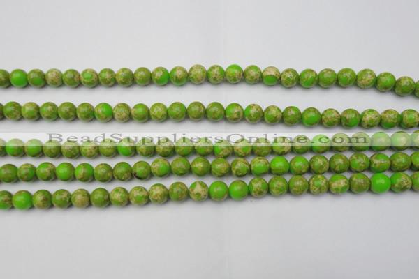 CDE2067 15.5 inches 6mm round dyed sea sediment jasper beads