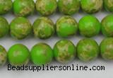 CDE2068 15.5 inches 8mm round dyed sea sediment jasper beads