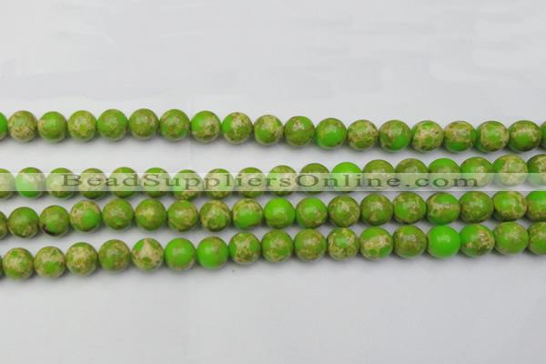 CDE2068 15.5 inches 8mm round dyed sea sediment jasper beads