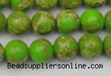 CDE2070 15.5 inches 12mm round dyed sea sediment jasper beads