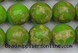 CDE2073 15.5 inches 18mm round dyed sea sediment jasper beads