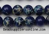 CDE2091 15.5 inches 10mm round dyed sea sediment jasper beads