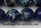 CDE2096 15.5 inches 20mm round dyed sea sediment jasper beads