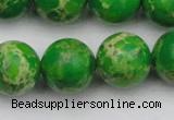 CDE2226 15.5 inches 16mm round dyed sea sediment jasper beads