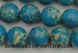 CDE2235 15.5 inches 12mm round dyed sea sediment jasper beads