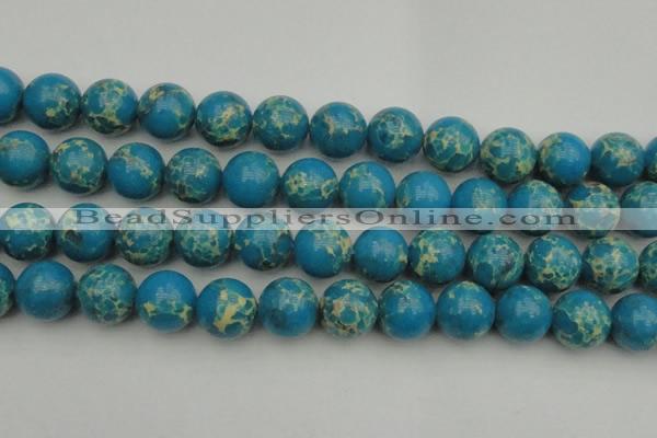 CDE2238 15.5 inches 18mm round dyed sea sediment jasper beads