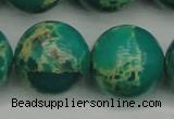 CDE2252 15.5 inches 24mm round dyed sea sediment jasper beads