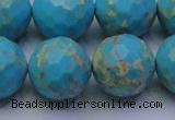 CDE2545 15.5 inches 20mm faceted round dyed sea sediment jasper beads