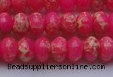 CDE2613 15.5 inches 13*18mm rondelle dyed sea sediment jasper beads