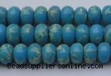 CDE2649 15.5 inches 7*10mm rondelle dyed sea sediment jasper beads