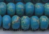 CDE2655 15.5 inches 15*20mm rondelle dyed sea sediment jasper beads