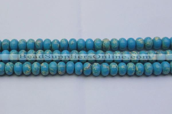 CDE2655 15.5 inches 15*20mm rondelle dyed sea sediment jasper beads