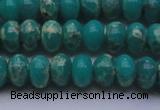 CDE2668 15.5 inches 12*16mm rondelle dyed sea sediment jasper beads