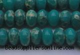 CDE2669 15.5 inches 13*18mm rondelle dyed sea sediment jasper beads