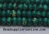 CDE2672 15.5 inches 5*8mm rondelle dyed sea sediment jasper beads