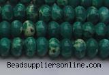 CDE2673 15.5 inches 7*10mm rondelle dyed sea sediment jasper beads