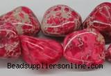 CDE27 15.5 inches 20*25mm nuggets dyed sea sediment jasper beads