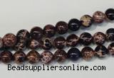 CDE361 15.5 inches 6mm round dyed sea sediment jasper beads