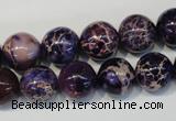 CDE364 15.5 inches 12mm round dyed sea sediment jasper beads