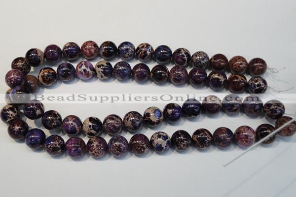 CDE365 15.5 inches 14mm round dyed sea sediment jasper beads