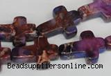 CDE450 15.5 inches 15*20mm cross dyed sea sediment jasper beads