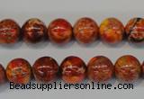 CDE493 15.5 inches 10mm round dyed sea sediment jasper beads