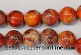 CDE494 15.5 inches 12mm round dyed sea sediment jasper beads