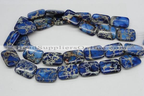 CDE57 15.5 inches 22*30mm rectangle dyed sea sediment jasper beads