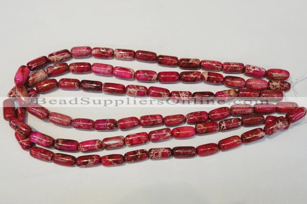 CDE598 15.5 inches 8*16mm column dyed sea sediment jasper beads