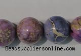 CDE698 15.5 inches 18mm round dyed sea sediment jasper beads