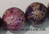 CDE699 15.5 inches 24mm round dyed sea sediment jasper beads