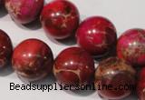 CDE763 15.5 inches 16mm round dyed sea sediment jasper beads